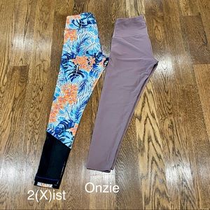 SALE! Onzie, 2(X)ist leggings!  Lot of 2